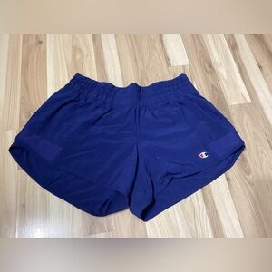 Champion Navy Blue Sport Shorts with Side Zip Pocket Size Medium